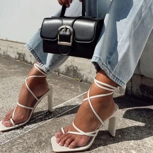 Princess Polly White Heels *BRAND NEW*